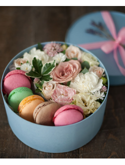 Коробка с макарунами "Бонжур"