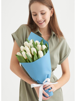 Букет из 15 тюльпанов (цвет на выбор)