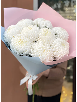 Букет из 9 хризантем