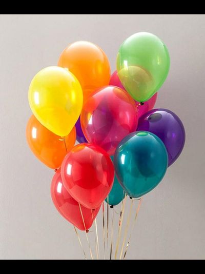 Воздушные шары 10 штук разноцветные