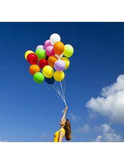 Облако гелиевых шаров "Радуга"