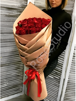 БУКЕТ "REDROSE" - ГОЛЛАНДСКАЯ РОЗА 80СМ